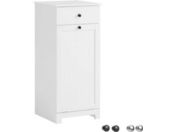 Cesto de Roupa SOBUY BZR21-W (MDF - 40x38x90 cm)