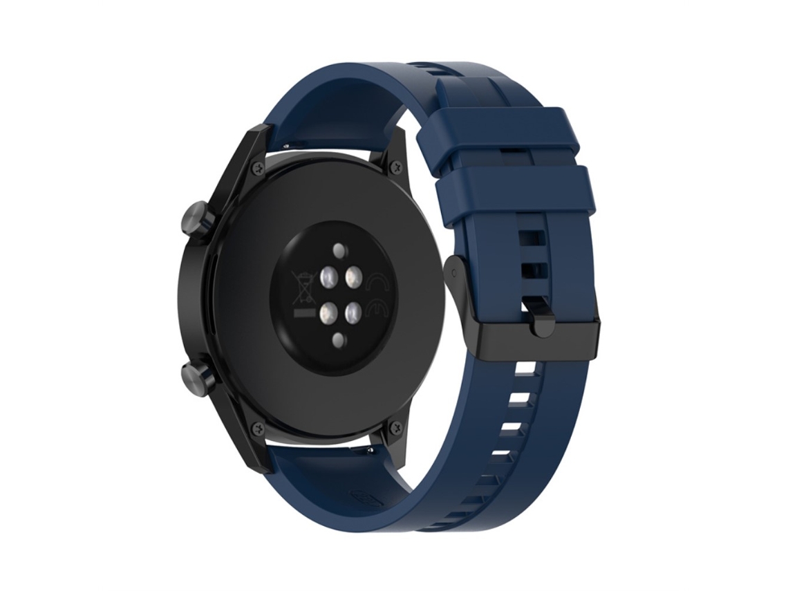 Bracelete Silicone 22Mm para Huawei Watch Buds/Watch 3 Pro Azul Escuro