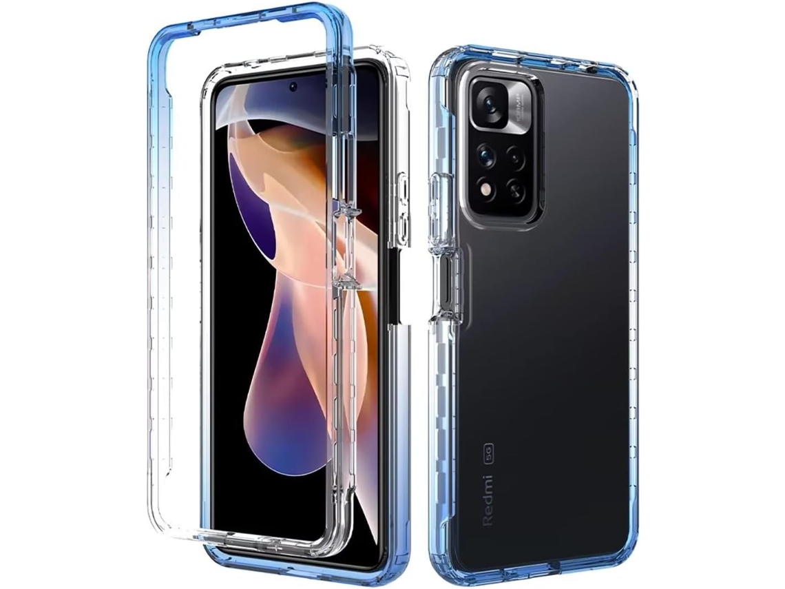 Capa Note Protetora para Xiaomi Redmi Note 11 Pro 5G HONGWE. Anti-Choque Transparente
