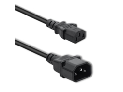 Cabo de Alimentação QOLTEC C13 C14 para Computador e Servidor, 1,8 M