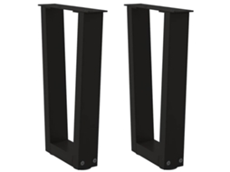 Coffee Table Leg, Coffee Table Legs Vidaxl Preto Aço (38 X (42-43.3) Cm)