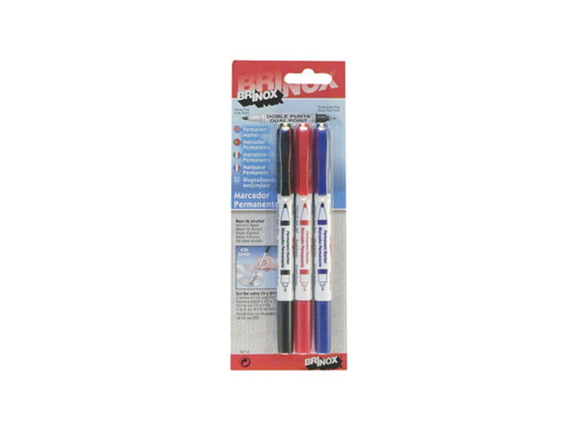 Rotulador Permanente Punta Doble BRINOX