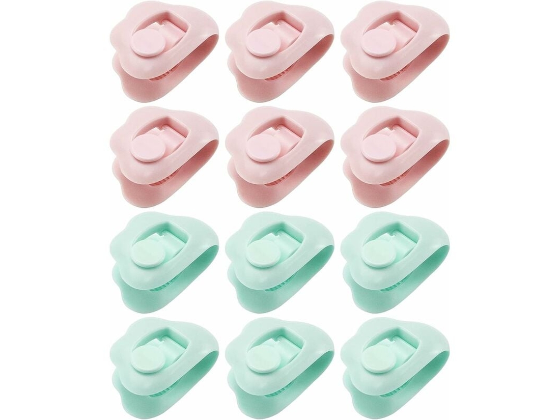 Lurelia Correias Para Lençol 12 Peças Sem Agulha Antiderrapante Elástico Pressão Abs Edredom Colcha Cobertor Domésticos