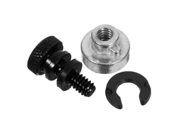 Parafusos Sextavados De 6 Mm Para Assento De Motocicleta Em Liga Preta, 1 Conjunto