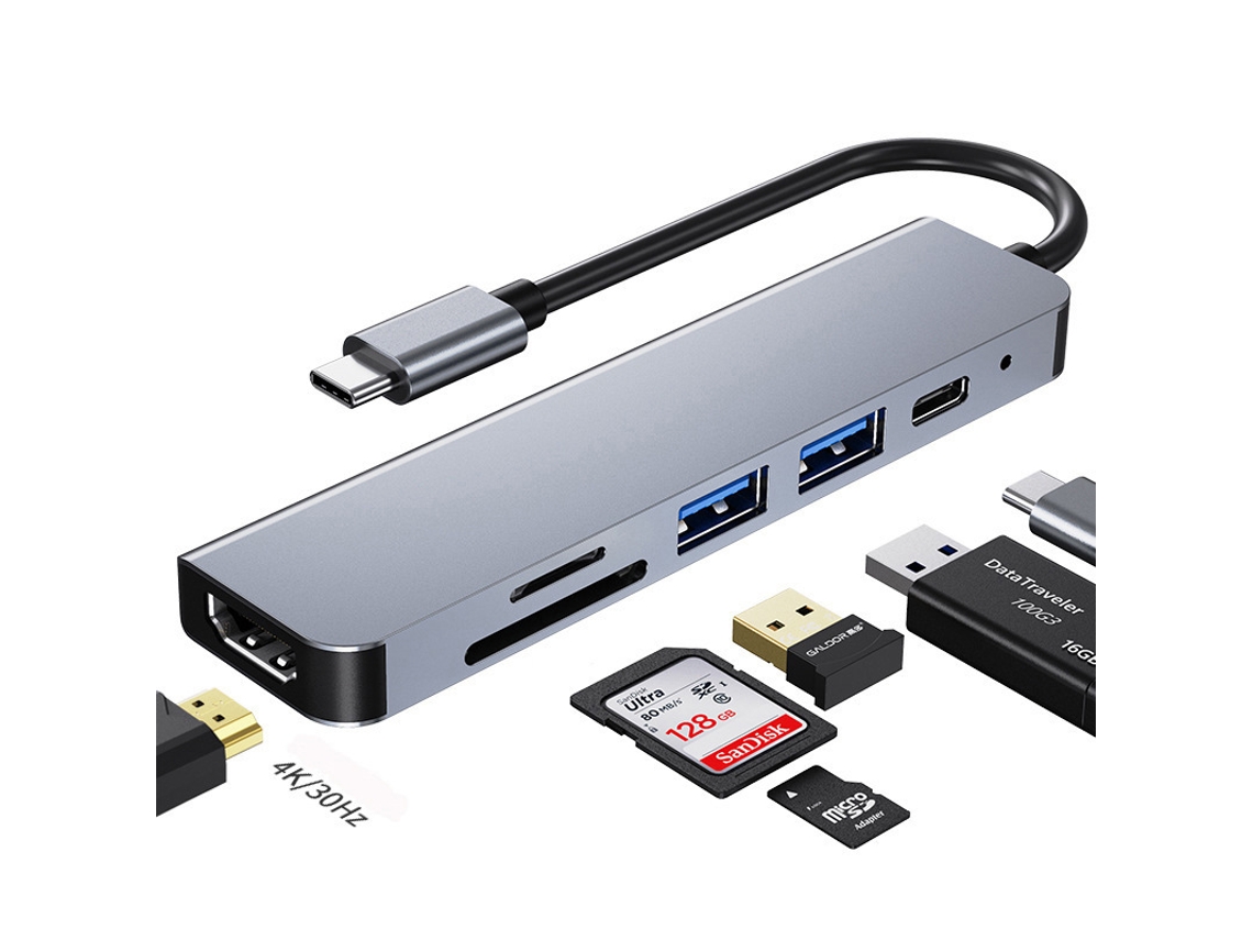 Expansor de Hub Multifuncional em Alumínio com Tipo c STELASPLEN