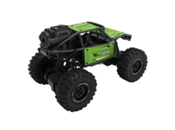 Primerox carro de Brinquedo Controle Remoto 2.4g Off Road com Spray Liga Infantil Verde