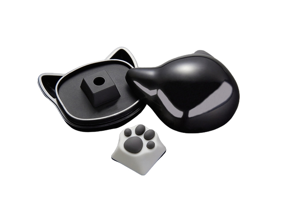 Lurelia Keycaps Pé Gato Fofas Atualizadas Duráveis Texture Abs Perfil Oem Para Teclado Mecânico
