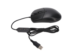 Aetheria mouse Aquecido com Fio 3 Níveis Ajustáveis 1600dpi Preto Ergonômico para Windows os X Desktop Laptop