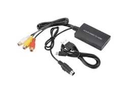 Conversor S Video Para Hdmi, Adaptador Av Para Hdmi, Conversor Rca Compatível Com 1080p Aquaforge