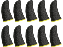 Lurelia Dedeiras Gaming Para Ecrã Tátil Antitranspirante, Elástico, Resistente Ao Suor, Preto, Para Gaming Móvel E Ecrãs Táteis