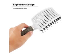 Pente De Secagem E Estilo Para Cabelo Crespo, Liso E Grosso Com Design Oco E Mão Anti-derrubada