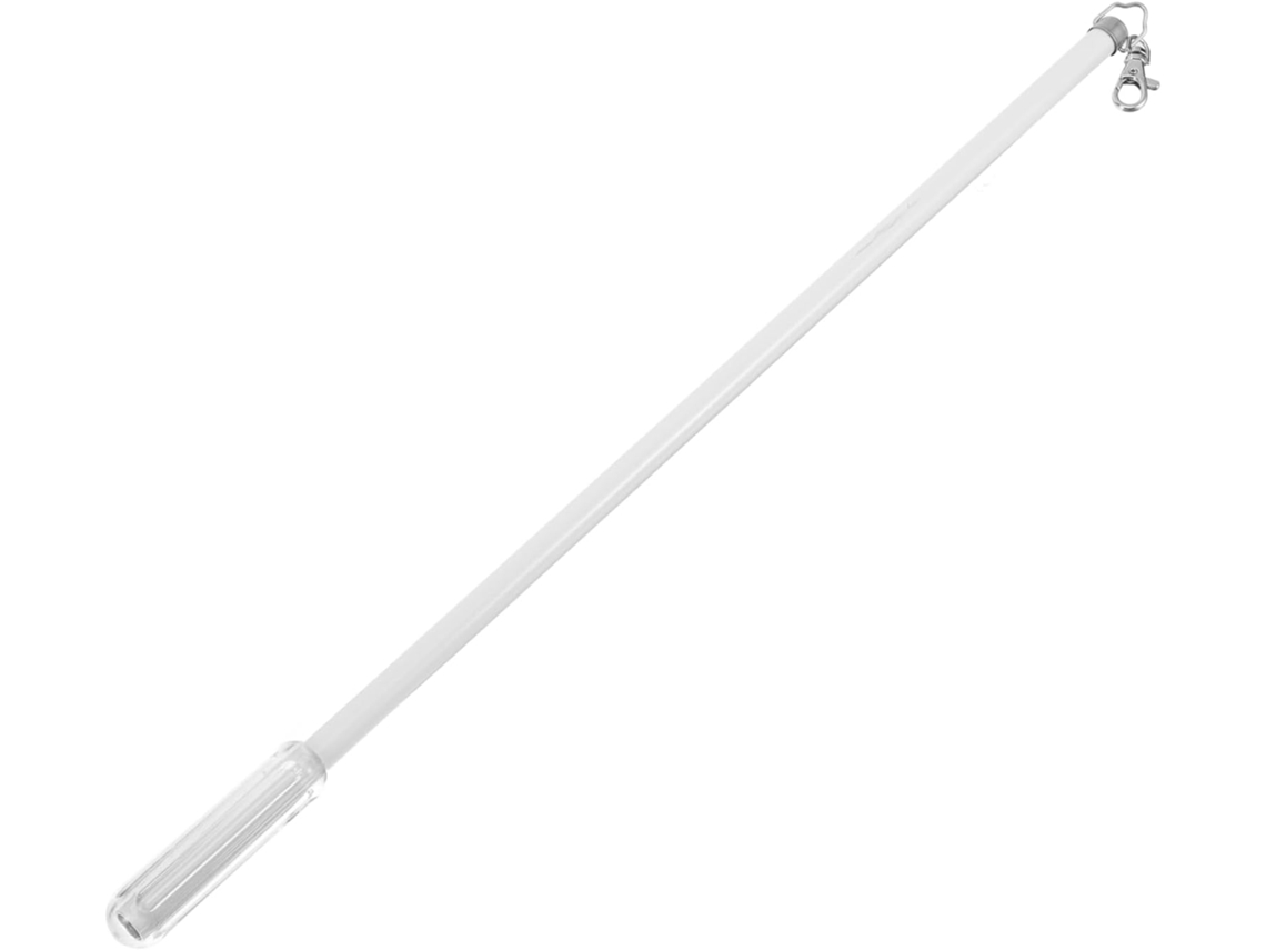 Varão De Cortina Manual De 50 Cm Em Liga De Alumínio Branco, Com Design Ergonômico E Deslizamento Su
