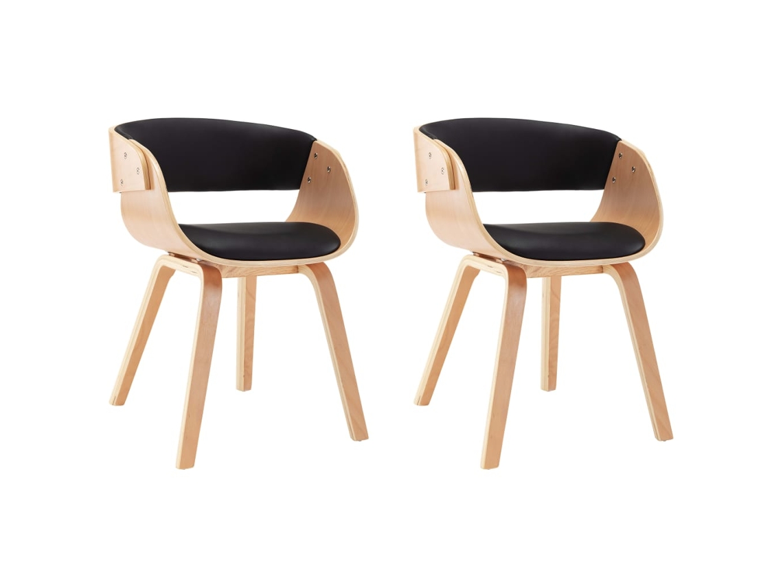 Dining Chair, Dining Chairs Vidaxl Preto Couro Artificial (n/a)