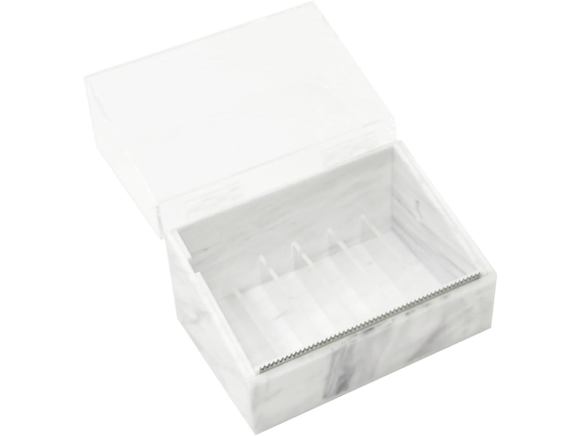 Cortador De Fita Adesiva Para Cílios, Design Quadriculado, Branco