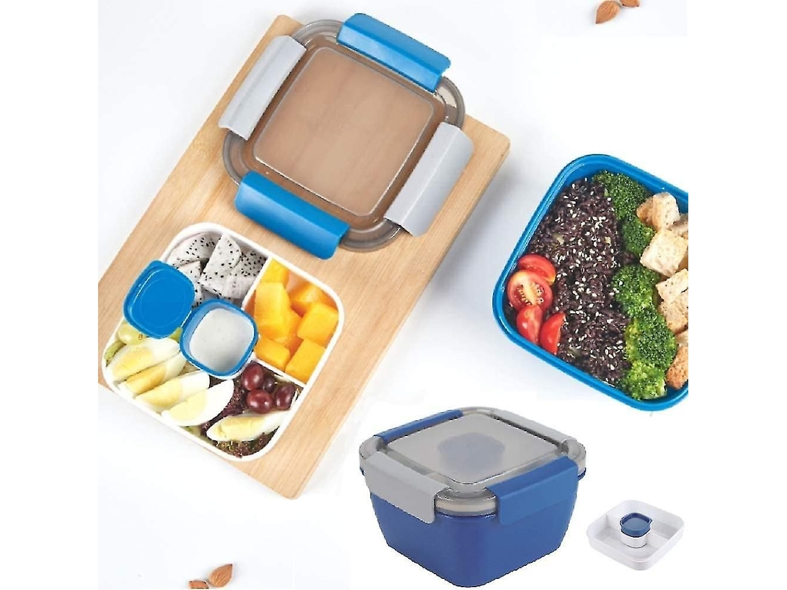 Marmita Bento Com 3 Compartimentos Para Salada E Lanches