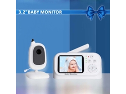 Intercomunicador Sem Fio para Bebê, Tela de 3,2 Polegadas, Áudio Bidirecional AQUAFORGE