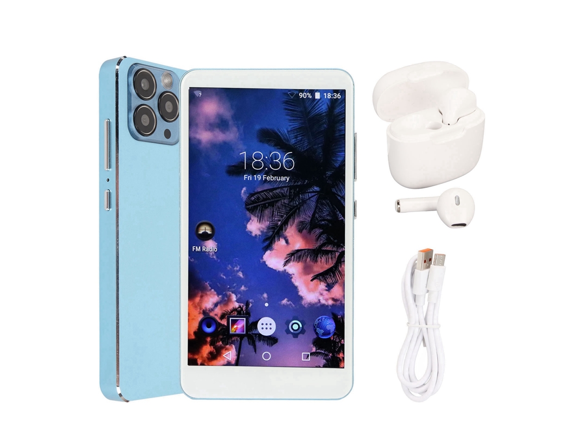 Reprodutor Mp4 Hi-fi Bluetooth Wifi Com Tela Sensível Ao Toque De 5 Polegadas, Portátil E Com Fones De Ouvido Inclusos (azul).