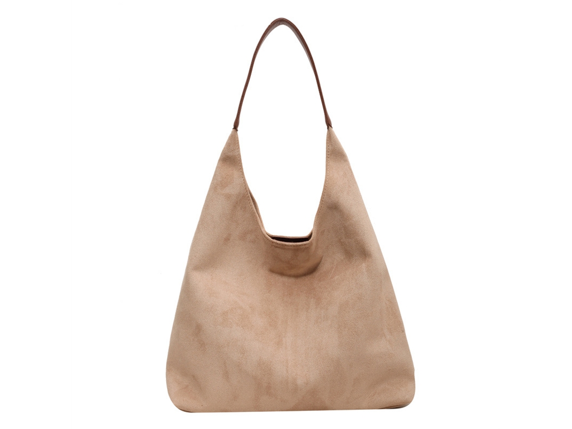Bolsas Tote Femininas, Trabalho em Camurça, Estilo Slouch AQUAFORGE