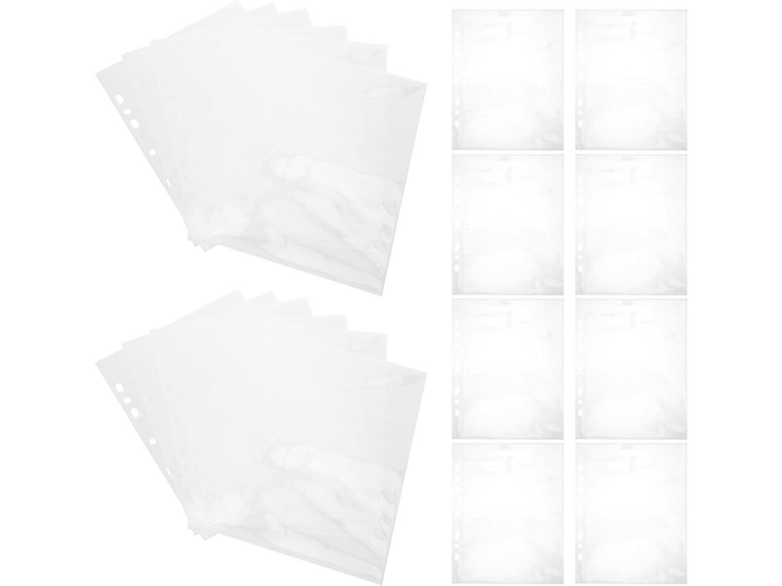 Capas Protetoras Fotos, 30 Folhas, Bolsos Laterais E Furos Pré Perfurados, Tamanho A5 10x15 Cm Fichários De