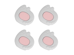 Mali 4pcs Protetor de Canto de Móvel Silicone Macio Cartoon para Bebê Segurança 5x5x2cm Cinza