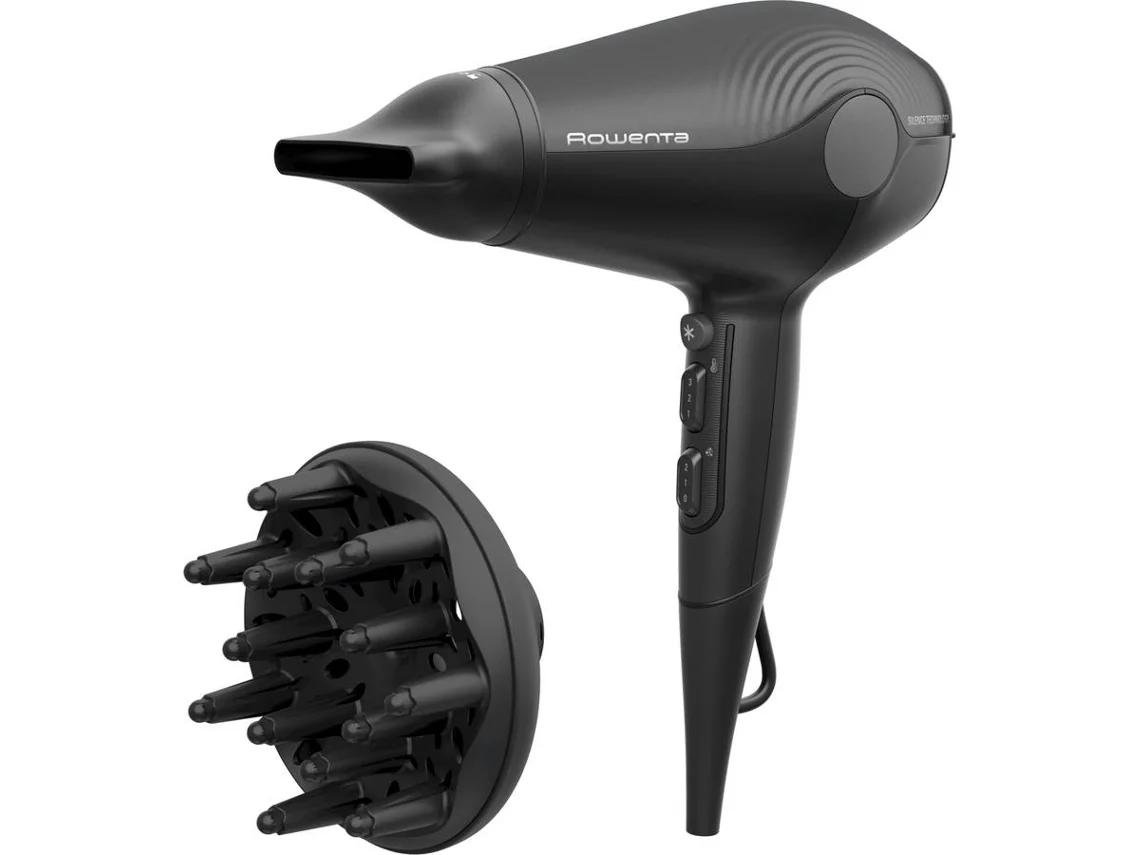 Secador de Cabelo ROWENTA CV6430F0 (1800 W - 3 Níveis de Temperatura)