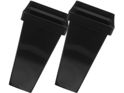 Porta guarda chuvas Quadrado de Plástico, Fácil de Limpar, 2 Peças, Moderno Porta guarda chuvas Preto com Grande CHABERLU