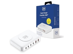 Carregador 3mk Powermax 100w Carga Rápida Pd3.0 4x Usb Tipo C 2x Usb Tipo A