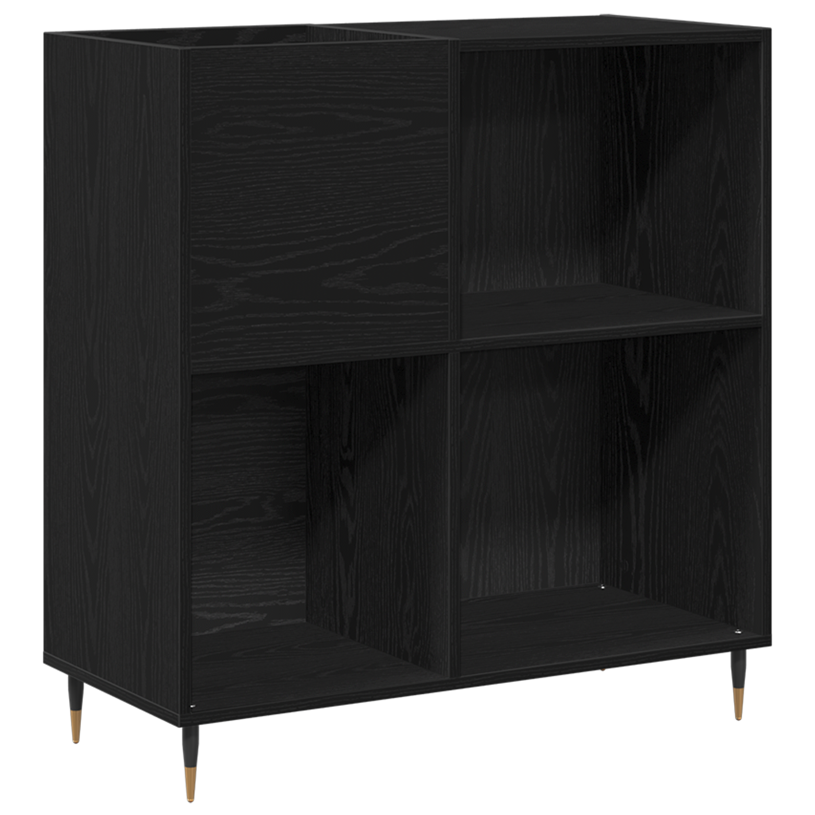 Conjunto 1 Unidade De Armazenamento Vidaxl Preto Derivados De Madeira (85 X 38 X 89 Cm)