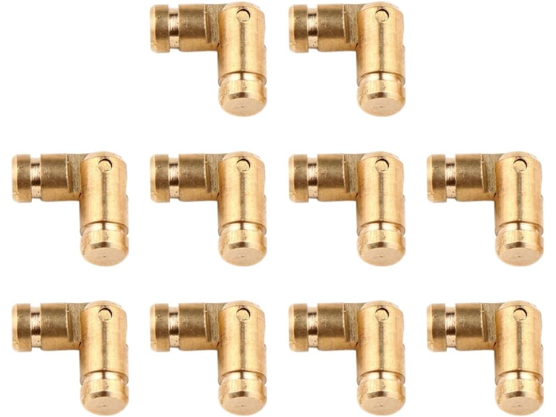 Dobradiças De Cobre Vintage 10 Peças Para Caixas Joias E Presentes, Com Acabamento Polido Suave