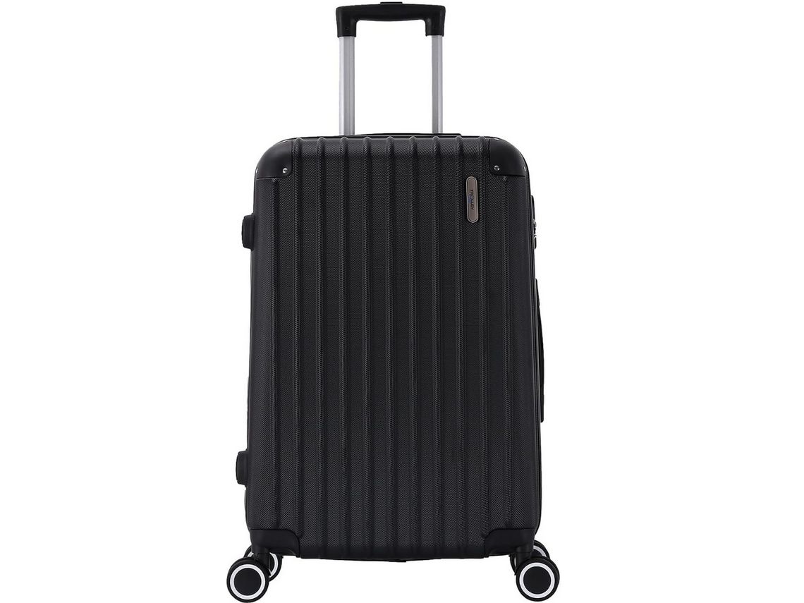 Mala De Cabine Preta Com Rodinhas - Val-516 - Trolley Adc