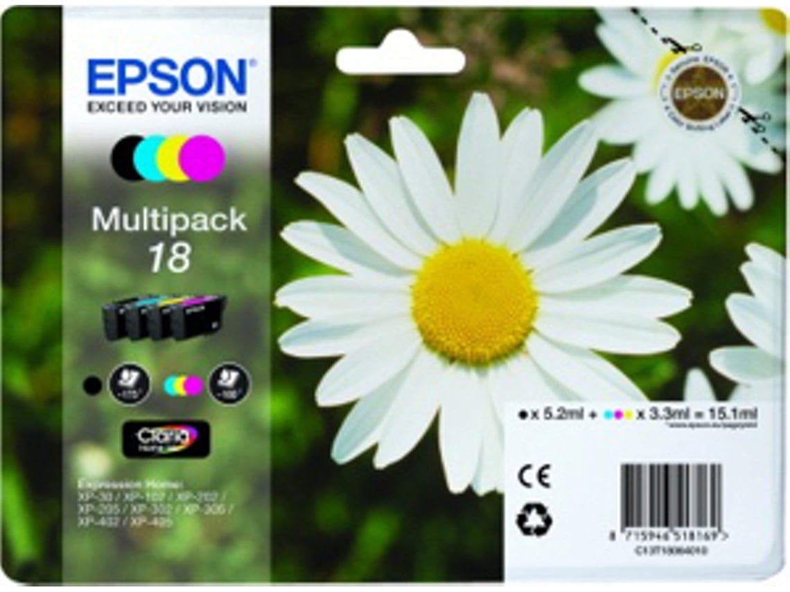 Pack 4 Tinteiros EPSON T1806 (C13T18064020)
