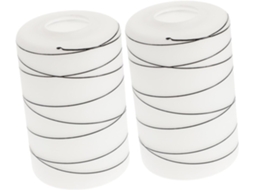 Conjunto de 2 Cúpulas Cilíndricas Decorativas de Vidro para Luminárias Pendentes. SFUSHOS
