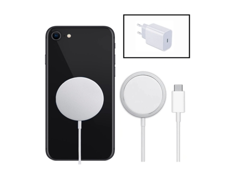 Carregador Base Type-C Fastcharge Wireless para iPhone SE PHONE CARE Seda Magnética Branco
