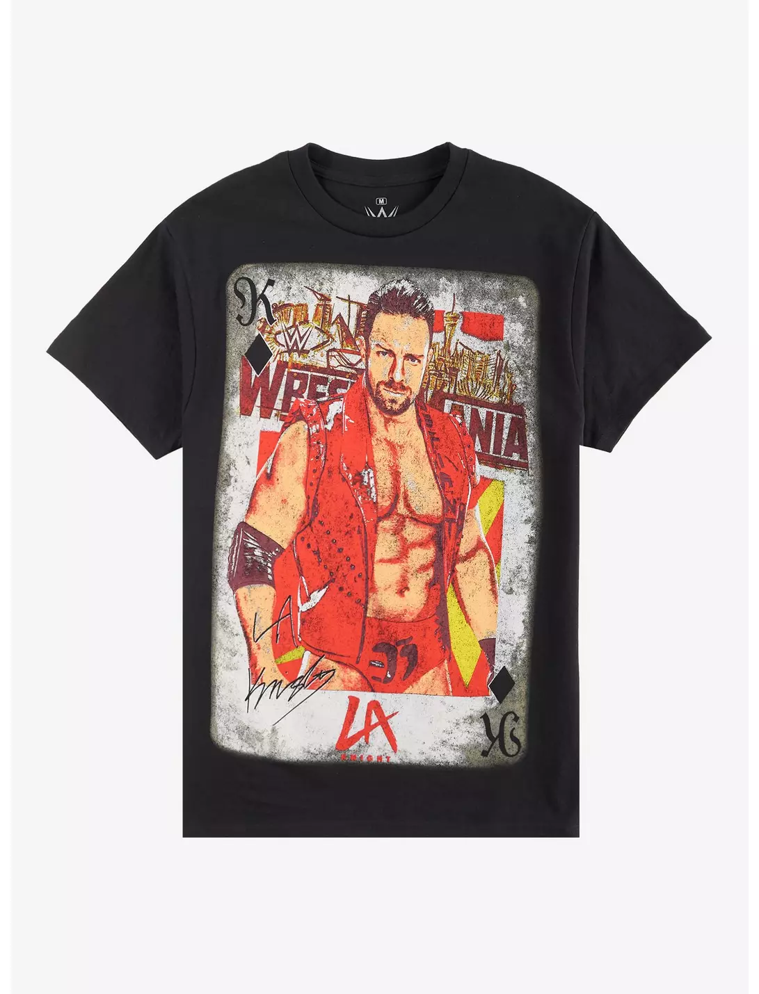Wwe La Knight Wrestlemania Card T shirt Unisex Adults Size:xxl ROCKINSTONE