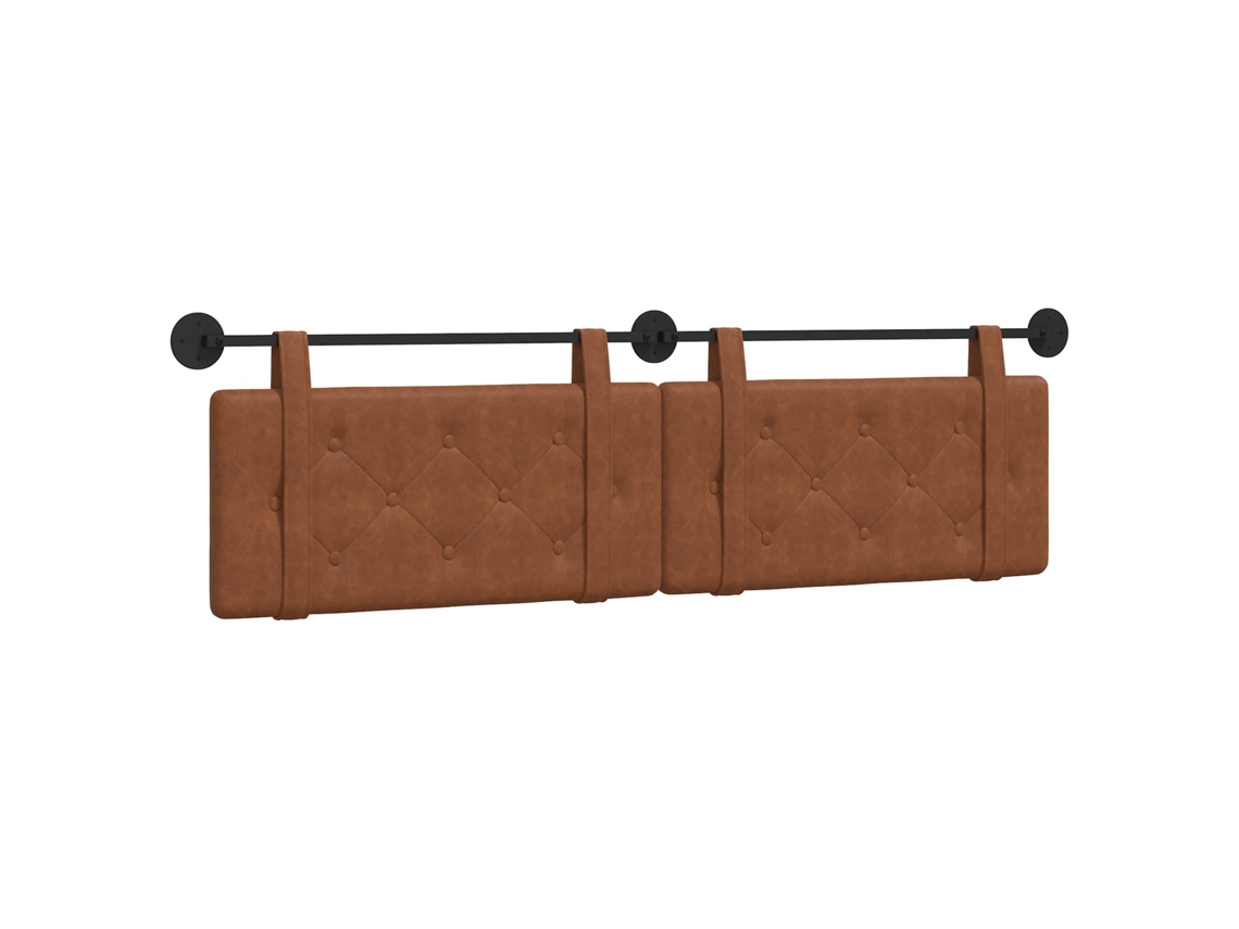 Conjunto 1 Cabeceira Vidaxl Castanho Couro Sintético (170 X 55 X 5 Cm)