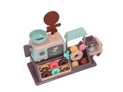 Primerox conjunto de Brinquedo Loja de Donuts com Forno Micro ondas Luz Som Doces Falsos para Crianças