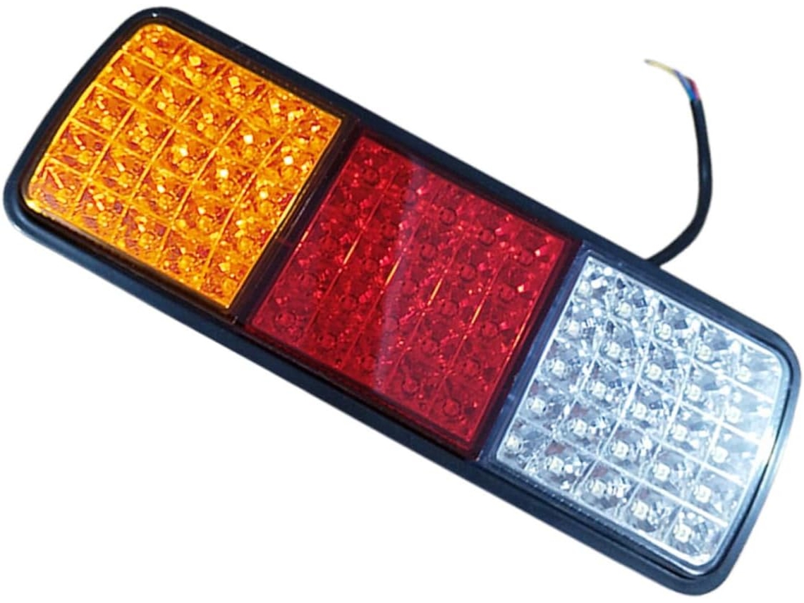 Lanternas traseiras de LED para Reboque e Caminhão, 75 lâmpadas, plástico resistente, alta qualidade.