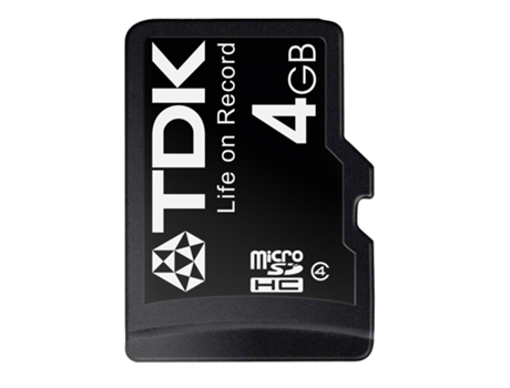 Tdk 4Gb Microsdhc Cartão de Memória Classe 4