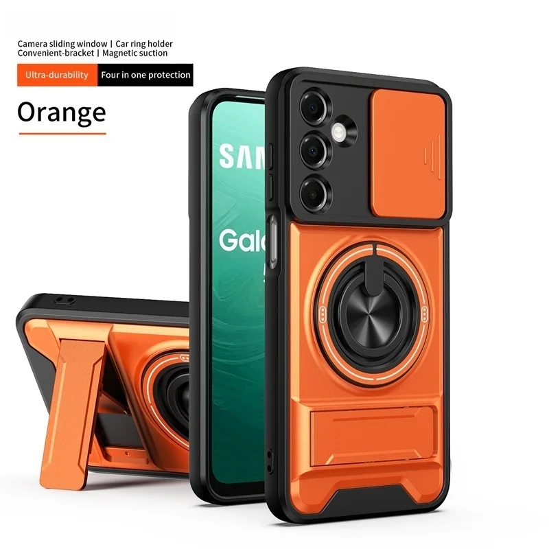 (poco M8 Pro Laranja) Protetor De Lente Com Anel Magnético