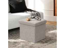Puf Grande 76x38cm com Armazenamento Oculto para Sala de Estar