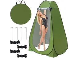 Tenda De Duche Camping Verde 120x120x190cm Com Proteção Uv