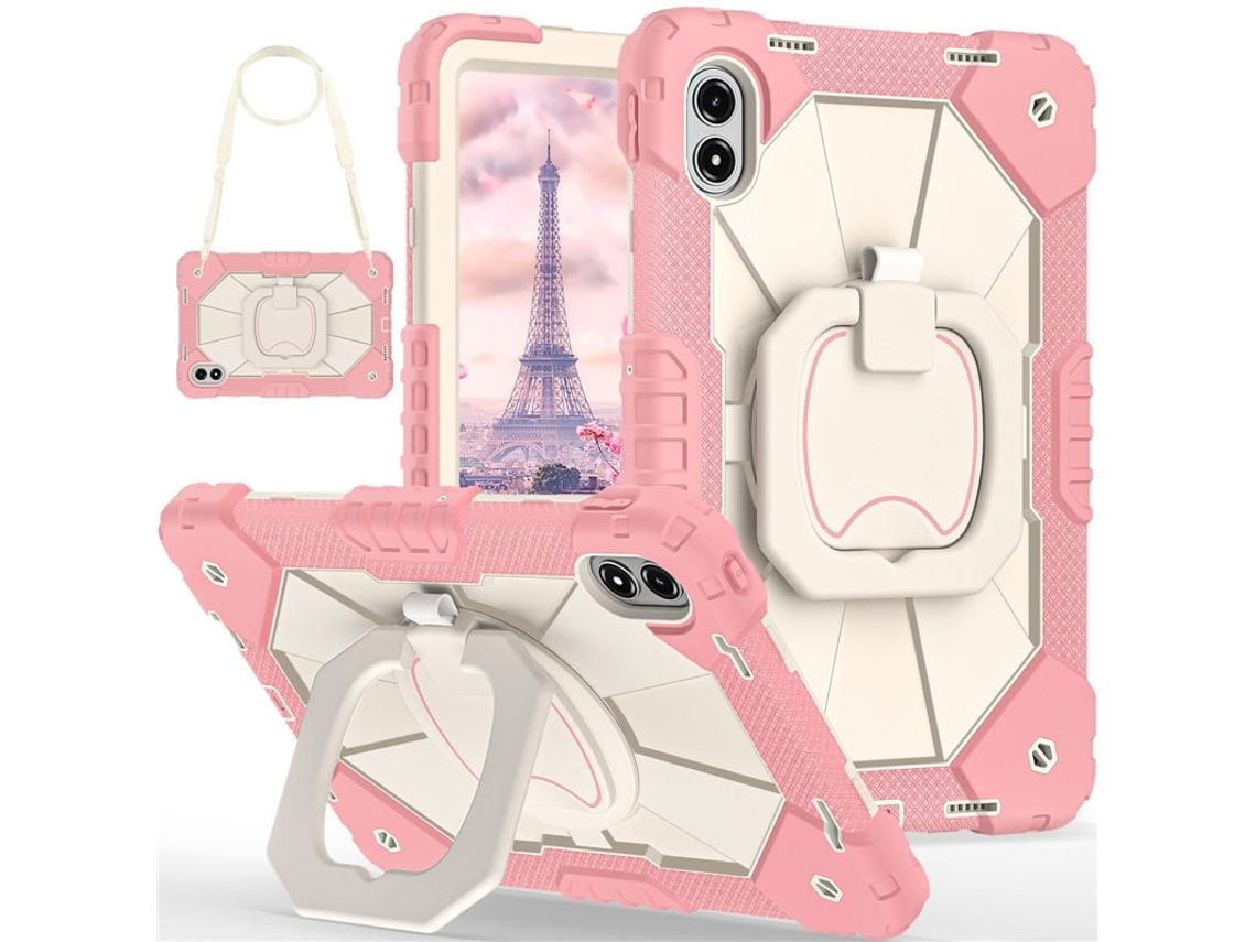 Capa para Redmi Pad 2 Pro de 12,1 Polegadas , Proteção Completa, Alça de Ombro Inclusa. Rosa. CZHHMART (2025)