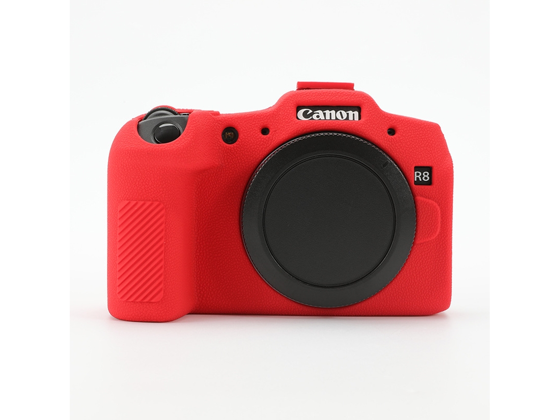 Capa para Canon Eos R8 Capa de Silicone para Câmera com Proteção Contra Quedas CUICH (vermelha)