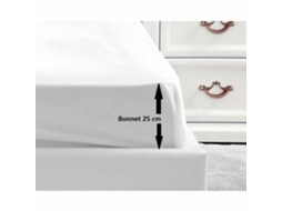 Lençol De Baixo Ajustável LOVELY HOME (Branco - 140 x 190 Cm)