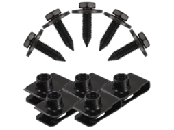Kit De Parafusos E Porcas Em Formato De U Para Fixação De Carrocerias Automotivas.