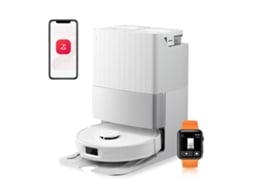 Aspirador Robô Roborock Qrevo Edge S5A, 180min, 18500 Pa, Anti-Emaranhamento, Limpeza e Autolimpeza com Mop de Água Quente, Secagem com Ar Quente, Estação Base de Limpeza com Água Quente Multiusos, Branco (Qrevo Master Versão Atualizada)
