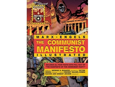 Livro The Communist Manifesto Illustrated All Four Parts de Karl Marx Friedrich Engels (Inglês)