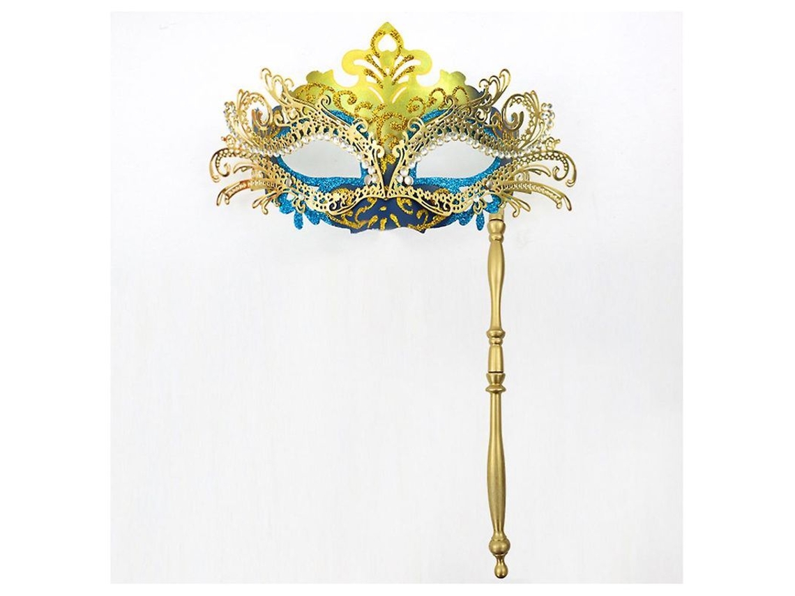 Máscara facial Meia com Punho removível e brilhante para festas à fantasia, carnaval e Halloween.
