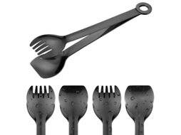 Pinça para aperitivos 2026 Premium em aço inoxidável, 15 cm, conjunto de 4, multiuso, própria para lava-louças