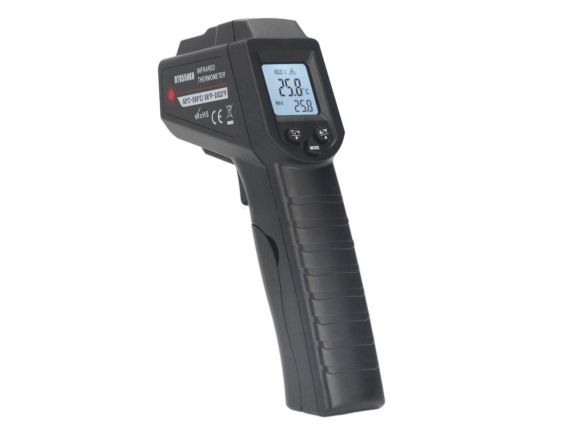 Termômetro Infravermelho Dt8550kh Sem Contato Digital Laser para Equipamentos Industriais e Processamento de Alimentos